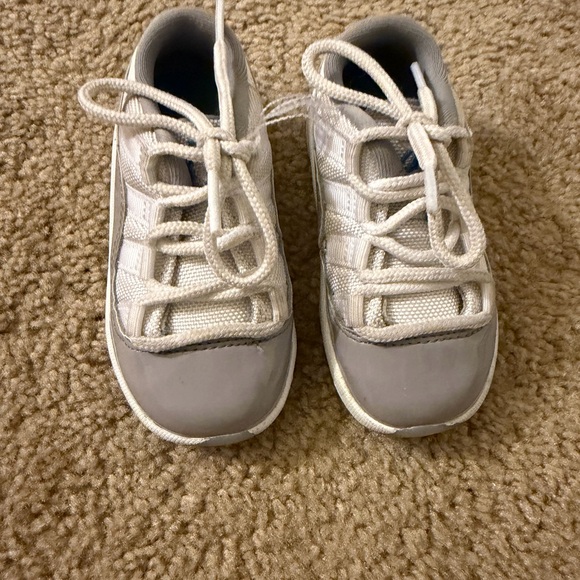 Jordan Kids' White and Gray Sneakers